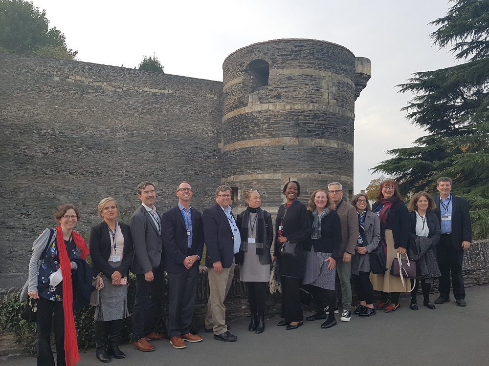 The US-France Fulbright delegation and hosts